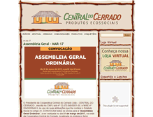 Tablet Screenshot of centraldocerrado.org.br
